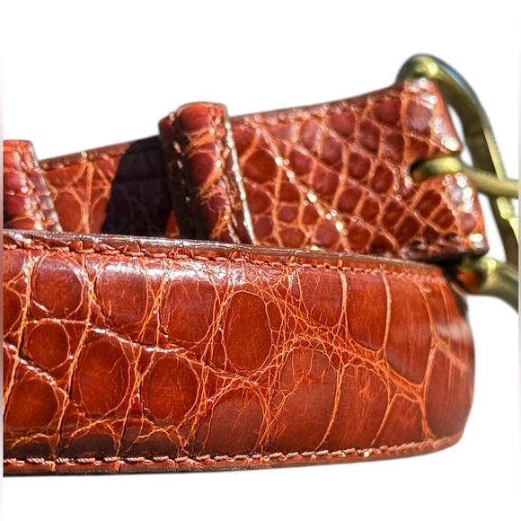 coach alligator belt